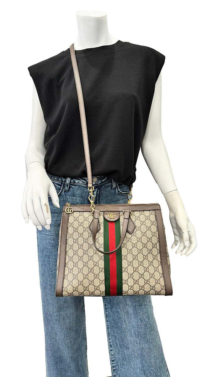 Gucci GG Ophidia Medium Top Handle Bag