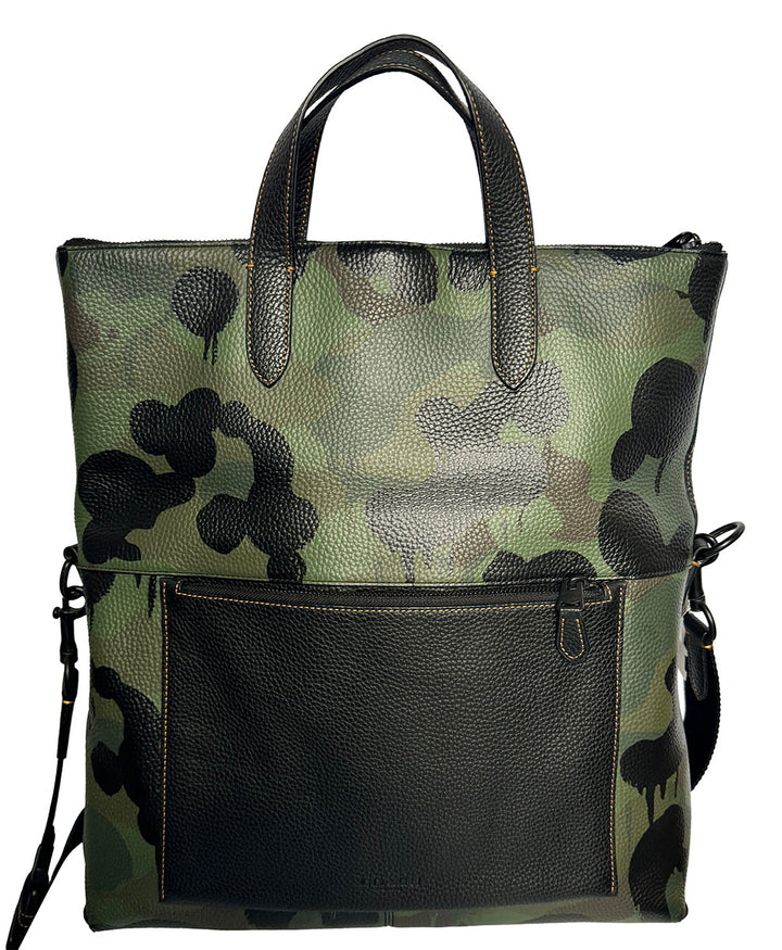 Coach Limited Edition Military Wild Beast Print Fold-Over Tote