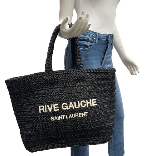 Saint Laurent Raffia Rive Gauche Tote