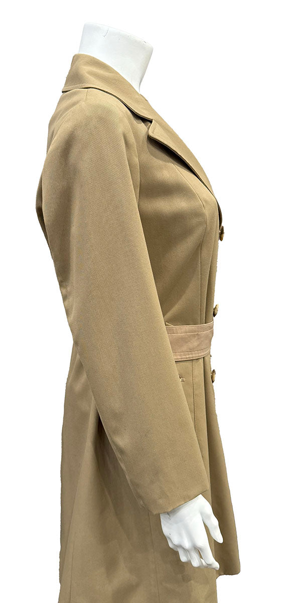 Burberry's Tan Trench Coat - Small