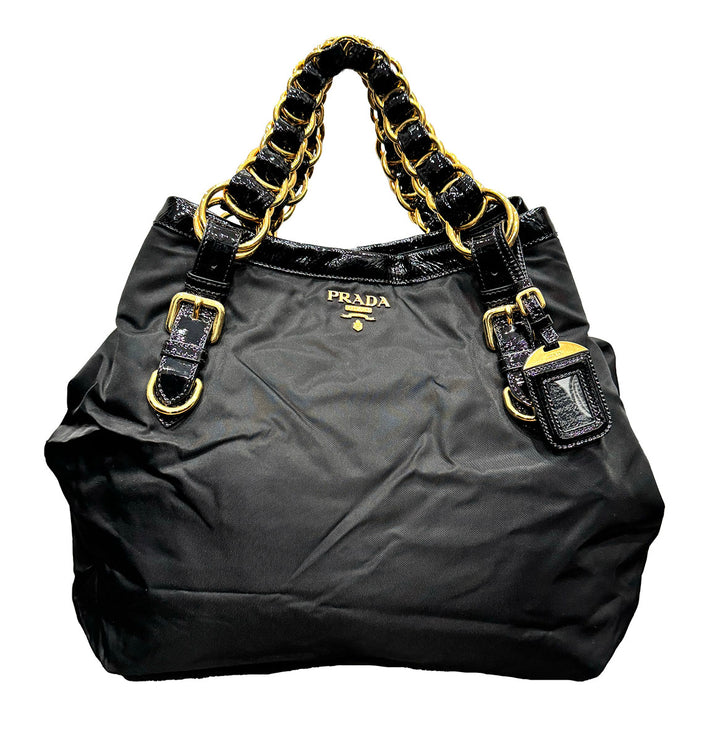 Prada Nylon Chain Shoulder Bag