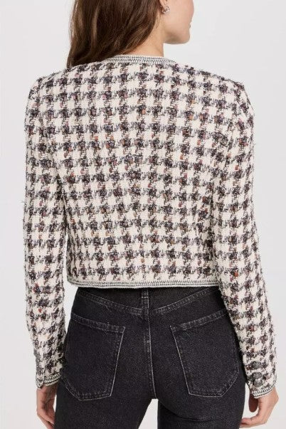 Veronica Beard Tweed Cropped Blazer - Size 10