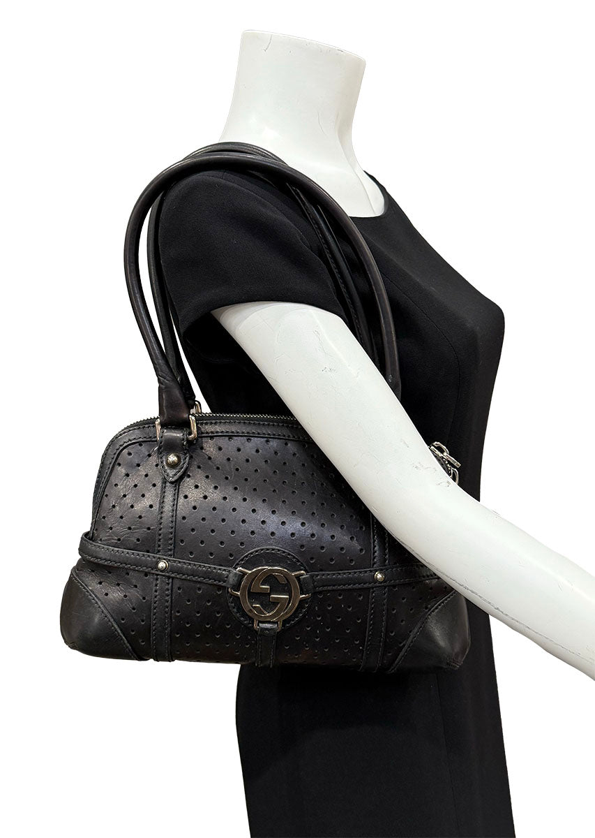 Gucci Reins Perforated Shoulder Bag