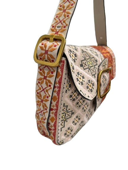 Tory Burch Tapestry Sawyer Handbag