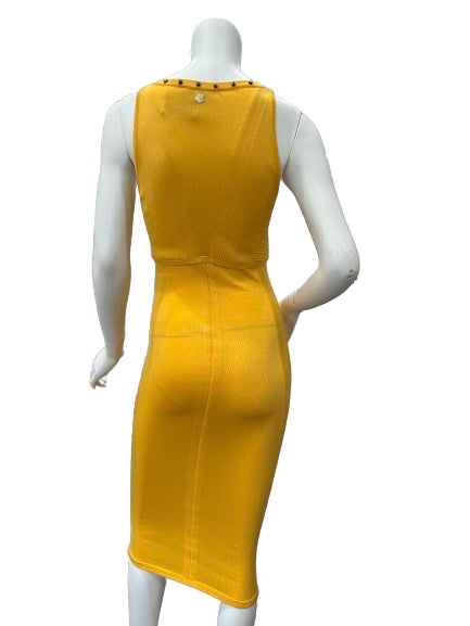 Versace orange V-Neck Dress - SIZE 40